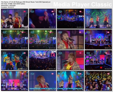 07.04.06 Super Junior T - Rokkugo (KM Show! Music Tank 600 Special)
