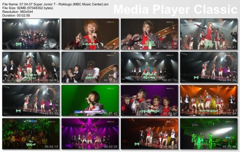 07.04.07 Super Junior T - Rokkugo (MBC Music Center)