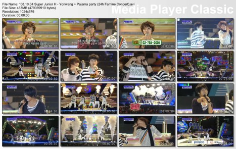 08.10.04 Super Junior H - Yoriwang + Pajama party (24h Famine Concert)