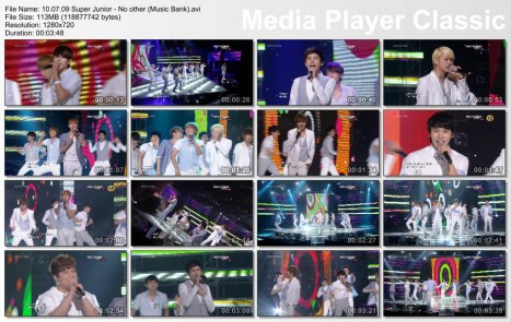 10.07.09 Super Junior - No other (Music Bank)